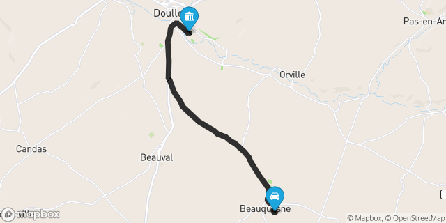 Itinéraire vers Doullens