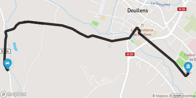Itinéraire vers Doullens