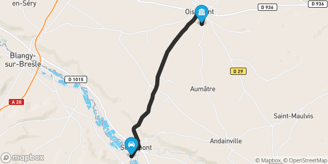 Itinéraire vers Oisemont