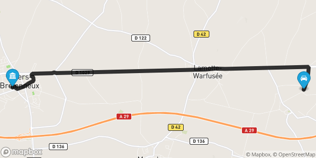 Itinéraire vers Villers-Bretonneux