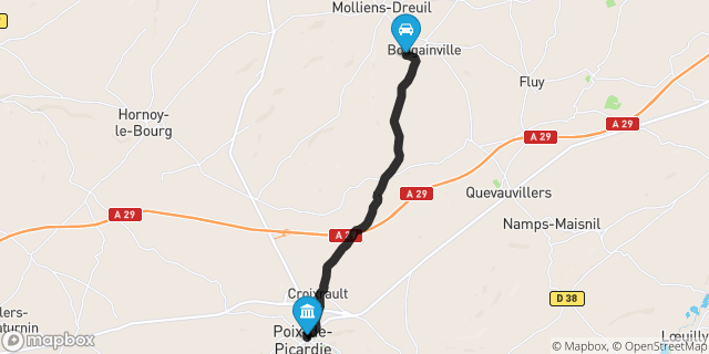 Itinéraire vers Poix-de-Picardie
