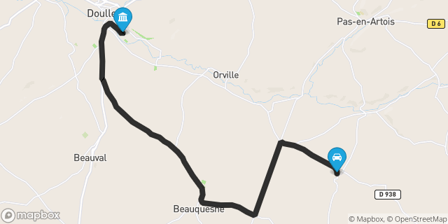 Itinéraire vers Doullens