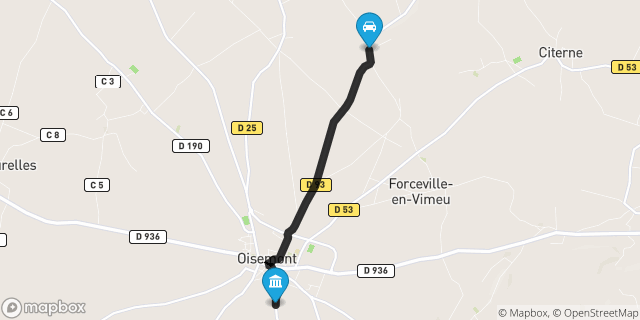 Itinéraire vers Oisemont