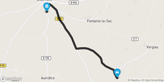 Itinéraire vers Oisemont