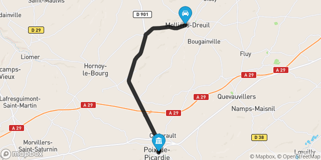 Itinéraire vers Poix-de-Picardie