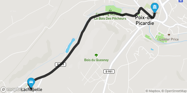 Itinéraire vers Poix-de-Picardie