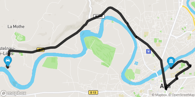Itinéraire vers Albi