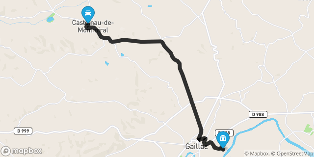 Itinéraire vers Gaillac