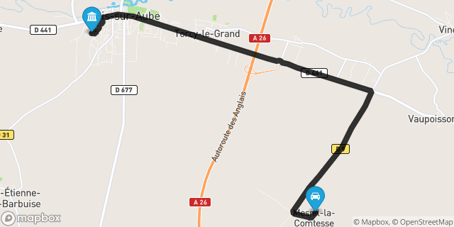 Itinéraire vers Arcis-sur-Aube