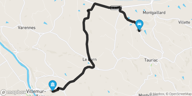 Itinéraire vers Villemur-sur-Tarn