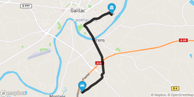 Itinéraire vers Gaillac