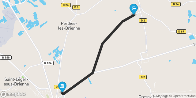 Itinéraire vers Brienne-le-Château