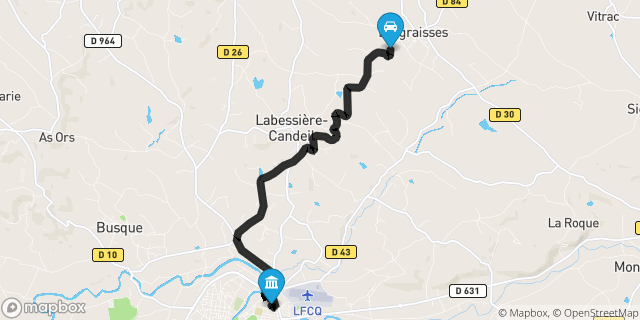 Itinéraire vers Graulhet