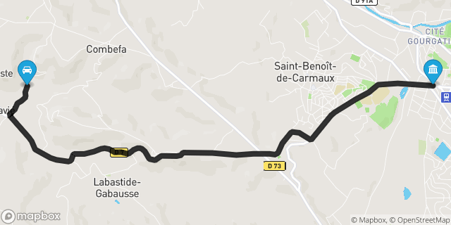 Itinéraire vers Carmaux