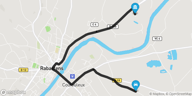Itinéraire vers Rabastens
