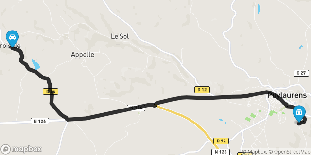 Itinéraire vers Puylaurens