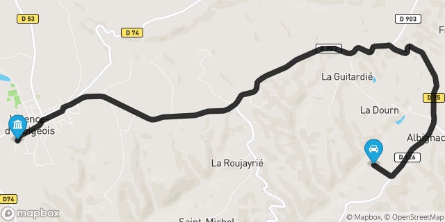Itinéraire vers Valence-d'Albigeois