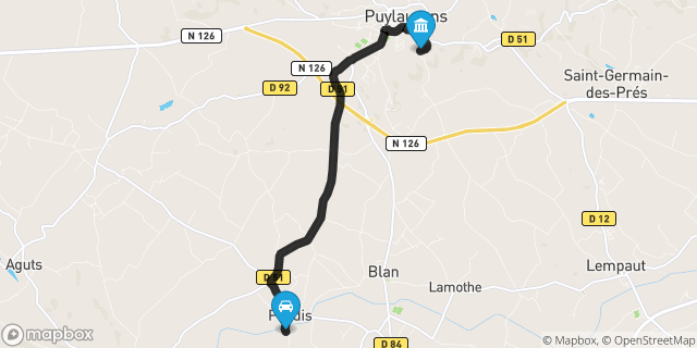 Itinéraire vers Puylaurens