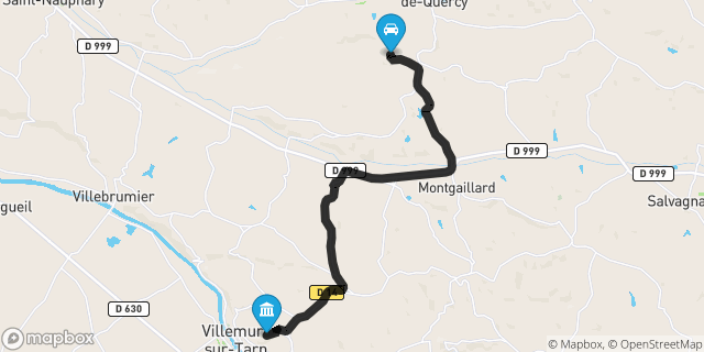 Itinéraire vers Villemur-sur-Tarn