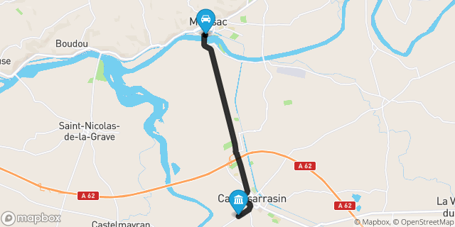 Itinéraire vers Castelsarrasin