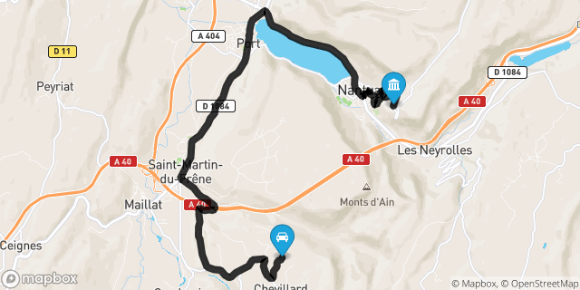 Itinéraire vers Nantua