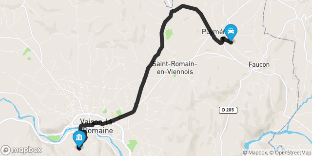 Itinéraire vers Vaison-la-Romaine