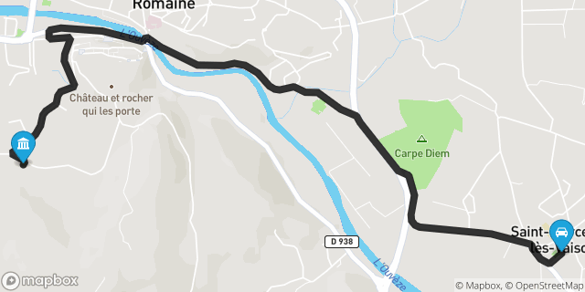 Itinéraire vers Vaison-la-Romaine
