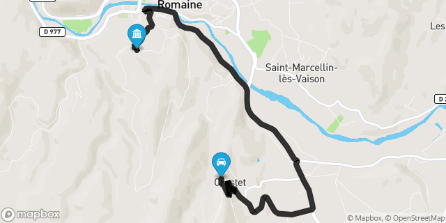 Itinéraire vers Vaison-la-Romaine