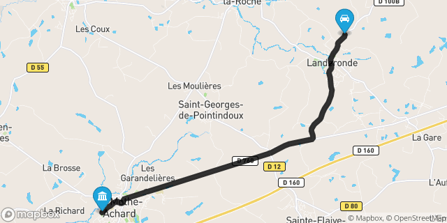 Itinéraire vers La Mothe-Achard