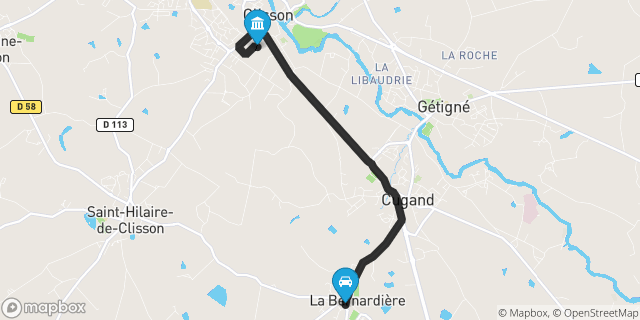 Itinéraire vers Clisson