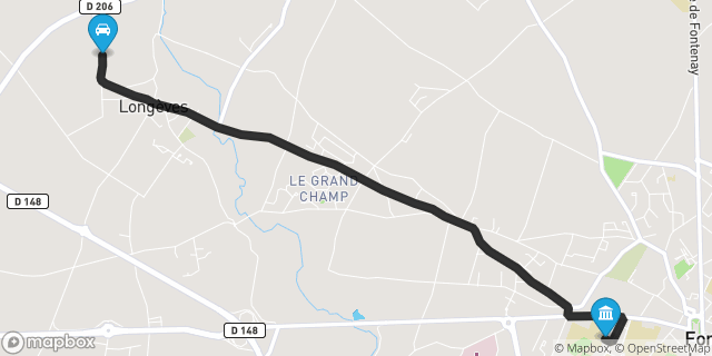Itinéraire vers Fontenay-le-Comte