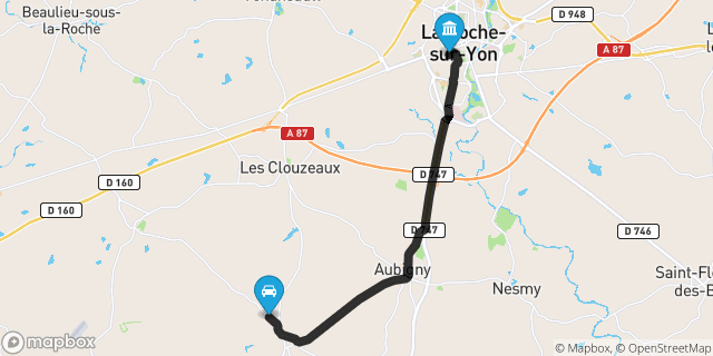 Itinéraire vers La Roche-sur-Yon