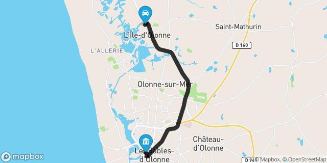 Itinéraire vers Sables-d'Olonne
