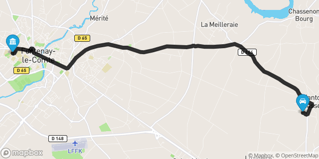 Itinéraire vers Fontenay-le-Comte