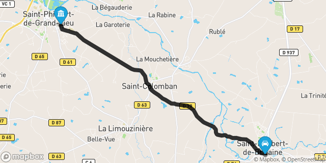 Itinéraire vers Saint-Philbert-de-Grand-Lieu