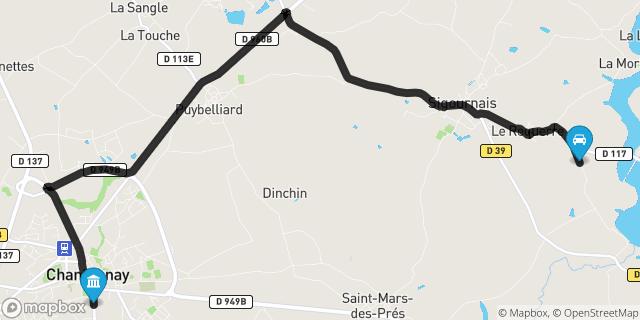 Itinéraire vers Chantonnay