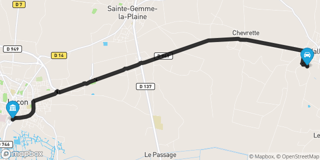 Itinéraire vers Luçon