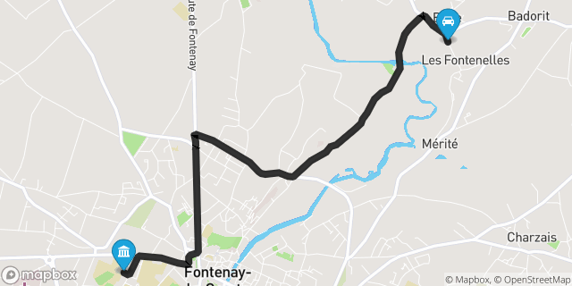 Itinéraire vers Fontenay-le-Comte
