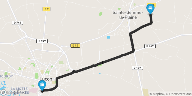 Itinéraire vers Luçon