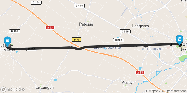 Itinéraire vers Fontenay-le-Comte