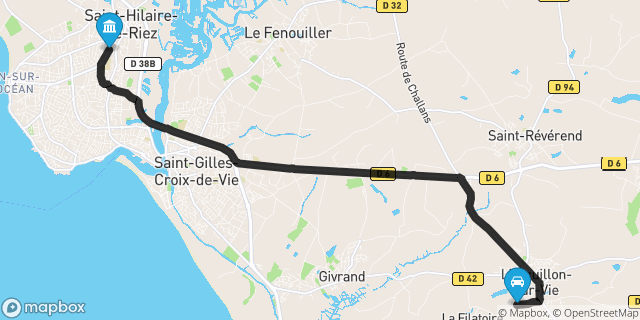 Itinéraire vers Saint-Hilaire-de-Riez