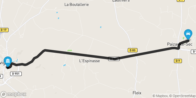 Itinéraire vers Chauvigny