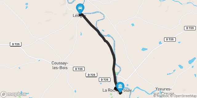 Itinéraire vers La Roche-Posay