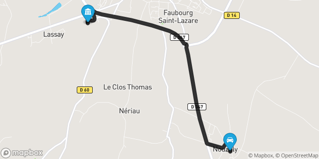 Itinéraire vers Loudun