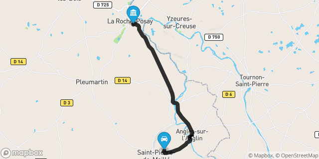 Itinéraire vers La Roche-Posay