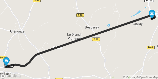 Itinéraire vers Loudun