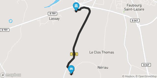 Itinéraire vers Loudun