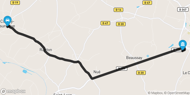 Itinéraire vers Loudun