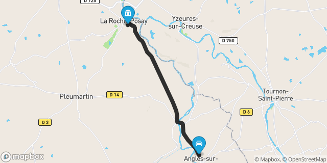 Itinéraire vers La Roche-Posay