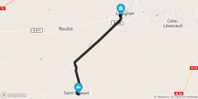 Itinéraire vers Lusignan